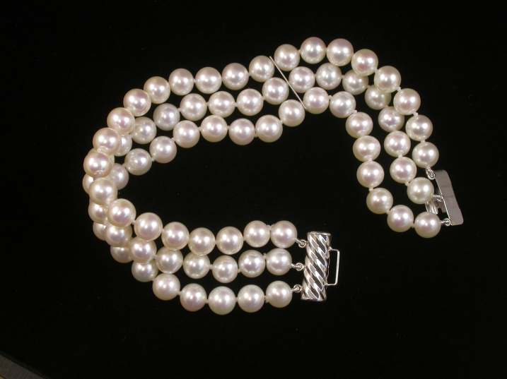 dreireihiges perlenarmband
