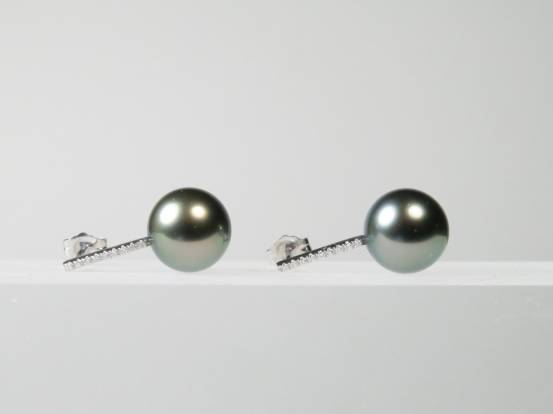 Diamant Perlenohrringw