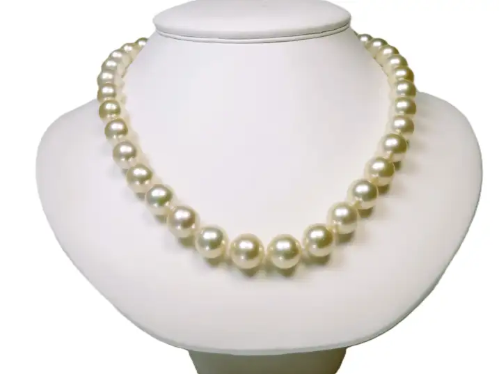 Perlencollier champagner
