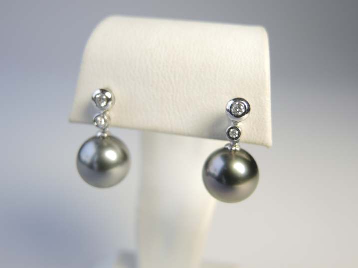 Perlen Stecker Diamant