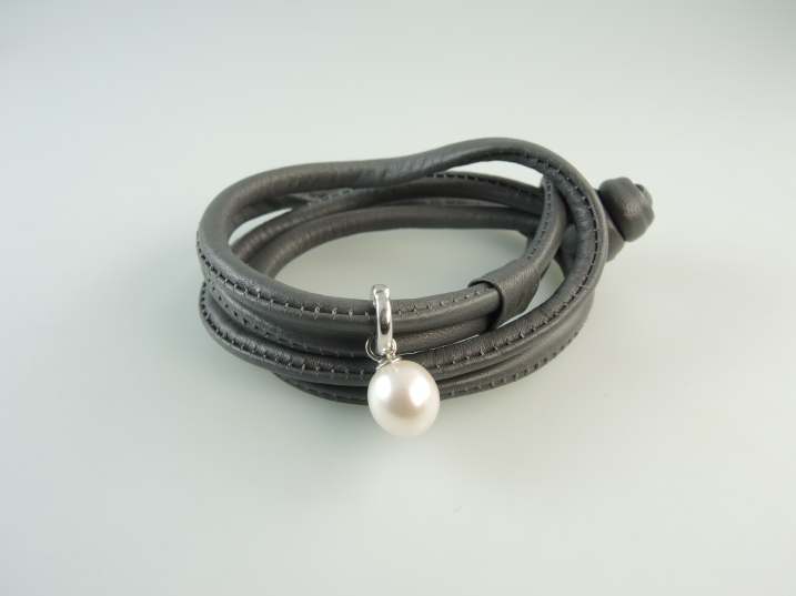 lederarmband dunkelgrau