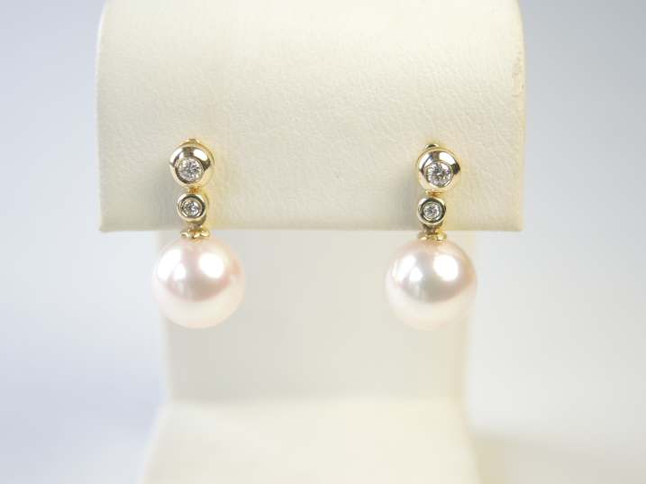 Perle Diamant Stecker