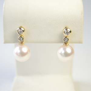 Perle Diamant Stecker